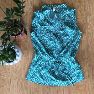 Teal blouse